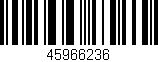 Código de barras (EAN, GTIN, SKU, ISBN): '45966236'