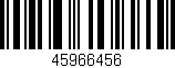 Código de barras (EAN, GTIN, SKU, ISBN): '45966456'