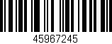 Código de barras (EAN, GTIN, SKU, ISBN): '45967245'