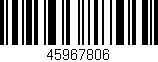Código de barras (EAN, GTIN, SKU, ISBN): '45967806'