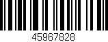 Código de barras (EAN, GTIN, SKU, ISBN): '45967828'