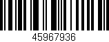Código de barras (EAN, GTIN, SKU, ISBN): '45967936'