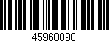 Código de barras (EAN, GTIN, SKU, ISBN): '45968098'