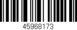 Código de barras (EAN, GTIN, SKU, ISBN): '45968173'