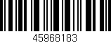 Código de barras (EAN, GTIN, SKU, ISBN): '45968183'