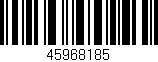 Código de barras (EAN, GTIN, SKU, ISBN): '45968185'