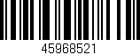 Código de barras (EAN, GTIN, SKU, ISBN): '45968521'