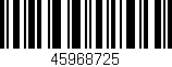 Código de barras (EAN, GTIN, SKU, ISBN): '45968725'