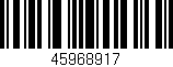 Código de barras (EAN, GTIN, SKU, ISBN): '45968917'