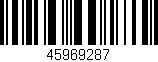 Código de barras (EAN, GTIN, SKU, ISBN): '45969287'