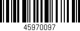 Código de barras (EAN, GTIN, SKU, ISBN): '45970097'