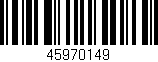 Código de barras (EAN, GTIN, SKU, ISBN): '45970149'
