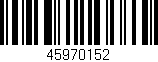 Código de barras (EAN, GTIN, SKU, ISBN): '45970152'