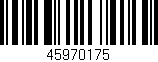 Código de barras (EAN, GTIN, SKU, ISBN): '45970175'