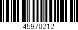 Código de barras (EAN, GTIN, SKU, ISBN): '45970212'