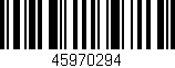 Código de barras (EAN, GTIN, SKU, ISBN): '45970294'