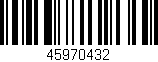 Código de barras (EAN, GTIN, SKU, ISBN): '45970432'