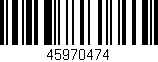 Código de barras (EAN, GTIN, SKU, ISBN): '45970474'
