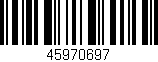 Código de barras (EAN, GTIN, SKU, ISBN): '45970697'