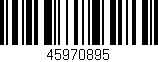 Código de barras (EAN, GTIN, SKU, ISBN): '45970895'