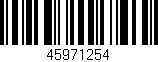 Código de barras (EAN, GTIN, SKU, ISBN): '45971254'
