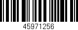 Código de barras (EAN, GTIN, SKU, ISBN): '45971256'