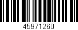 Código de barras (EAN, GTIN, SKU, ISBN): '45971260'