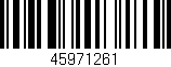 Código de barras (EAN, GTIN, SKU, ISBN): '45971261'