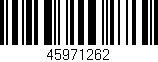 Código de barras (EAN, GTIN, SKU, ISBN): '45971262'