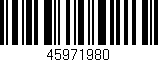 Código de barras (EAN, GTIN, SKU, ISBN): '45971980'