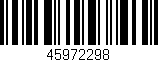 Código de barras (EAN, GTIN, SKU, ISBN): '45972298'