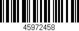 Código de barras (EAN, GTIN, SKU, ISBN): '45972458'