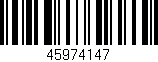 Código de barras (EAN, GTIN, SKU, ISBN): '45974147'