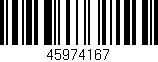 Código de barras (EAN, GTIN, SKU, ISBN): '45974167'