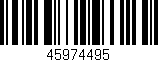 Código de barras (EAN, GTIN, SKU, ISBN): '45974495'