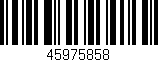 Código de barras (EAN, GTIN, SKU, ISBN): '45975858'