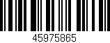 Código de barras (EAN, GTIN, SKU, ISBN): '45975865'