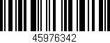Código de barras (EAN, GTIN, SKU, ISBN): '45976342'