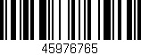 Código de barras (EAN, GTIN, SKU, ISBN): '45976765'