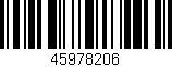 Código de barras (EAN, GTIN, SKU, ISBN): '45978206'