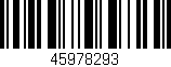 Código de barras (EAN, GTIN, SKU, ISBN): '45978293'