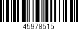 Código de barras (EAN, GTIN, SKU, ISBN): '45978515'