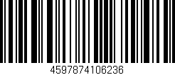 Código de barras (EAN, GTIN, SKU, ISBN): '4597874106236'