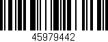 Código de barras (EAN, GTIN, SKU, ISBN): '45979442'