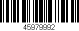 Código de barras (EAN, GTIN, SKU, ISBN): '45979992'