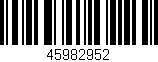 Código de barras (EAN, GTIN, SKU, ISBN): '45982952'