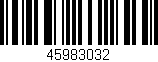 Código de barras (EAN, GTIN, SKU, ISBN): '45983032'