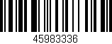 Código de barras (EAN, GTIN, SKU, ISBN): '45983336'