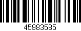Código de barras (EAN, GTIN, SKU, ISBN): '45983585'