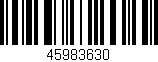 Código de barras (EAN, GTIN, SKU, ISBN): '45983630'
